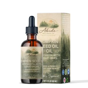 Abide Wellness Pumpkin Seed Oil With Saw Palmetto Liquid Drops
